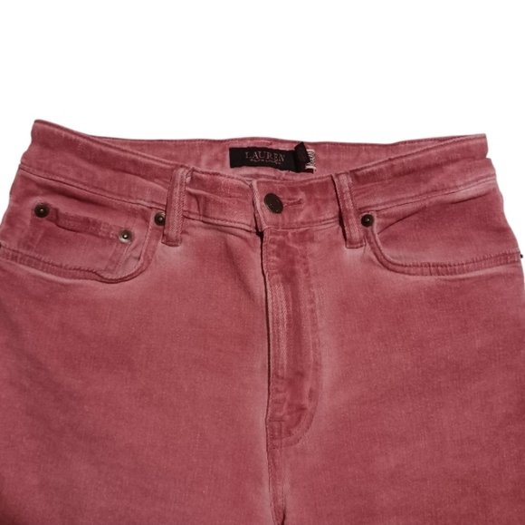 Lauren Ralph Lauren High Rise Ankle Jeans Mauve - Picture 5 of 11